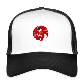 Japan - Trucker Cap - Weiß/Schwarz - Vorne