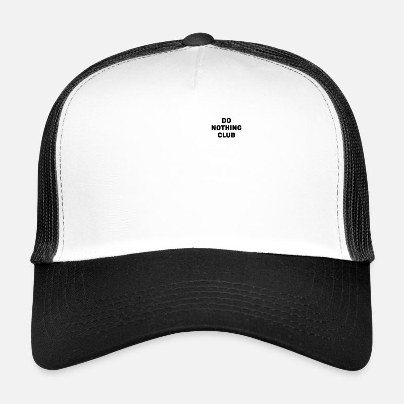 Do nothing club - Trucker Cap - Weiß/Schwarz