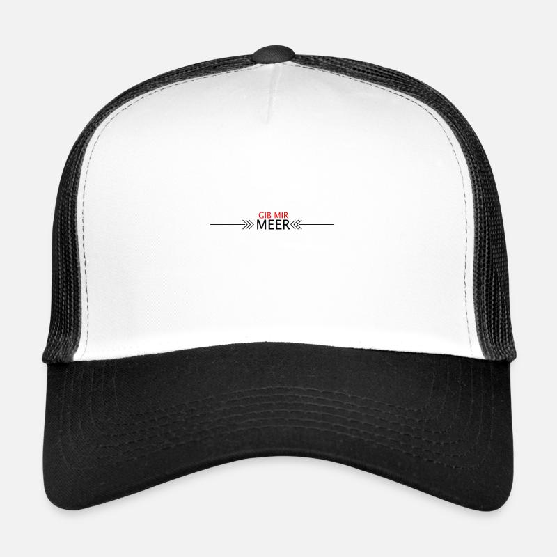 MEER - Trucker Cap - Weiß/Schwarz