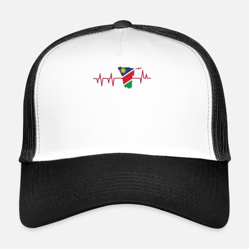 Namibia Afrika Shirt Geschenkidee - Trucker Cap - Weiß/Schwarz