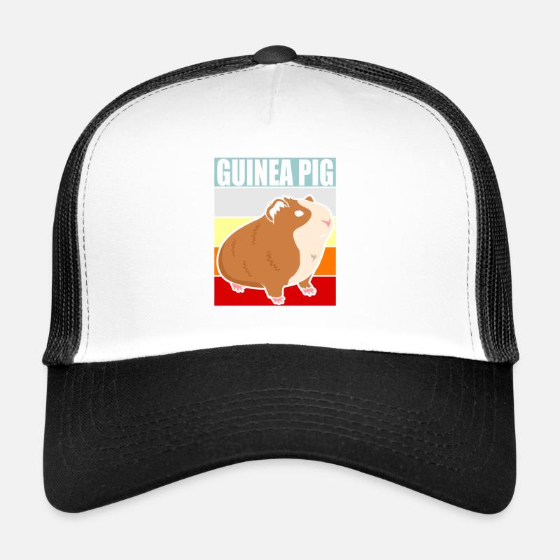 Cochon d'Inde - Casquette trucker  - blanc/noir