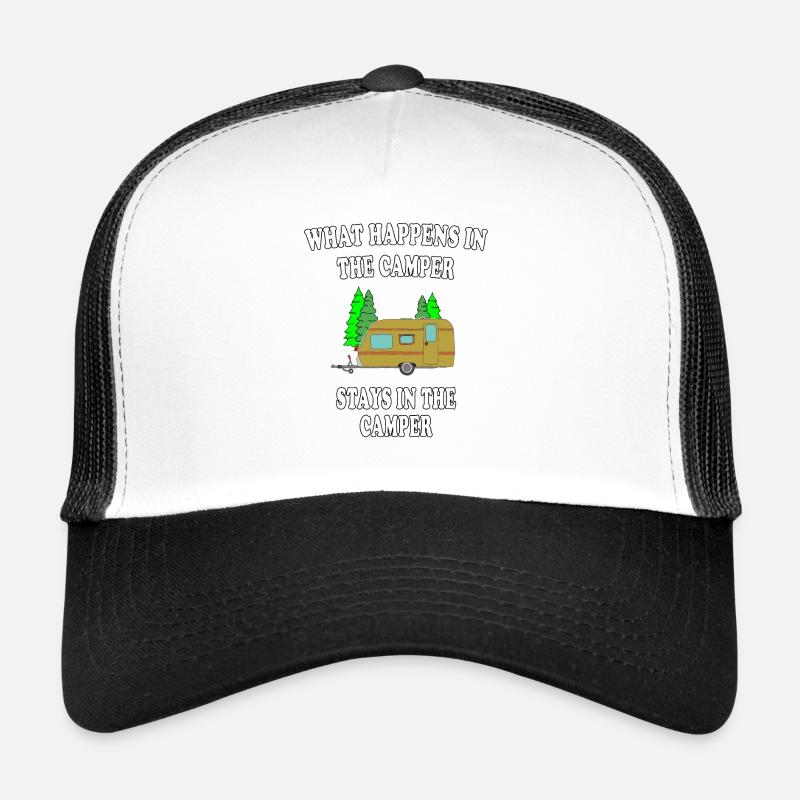 Ce qui se passe dans le camping-car reste dans le camping-car Casquette trucker 