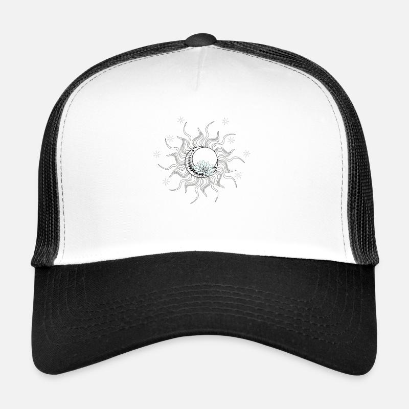 Sun, moon and stars - Trucker Cap - white/black