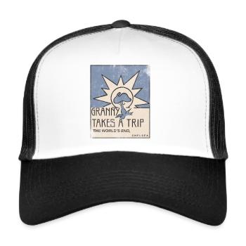 GRANNY PREND UNE ÉTIQUETTE DE VÊTEMENTS DE MARQUE TRIP - Casquette trucker  - blanc/noir - Devant