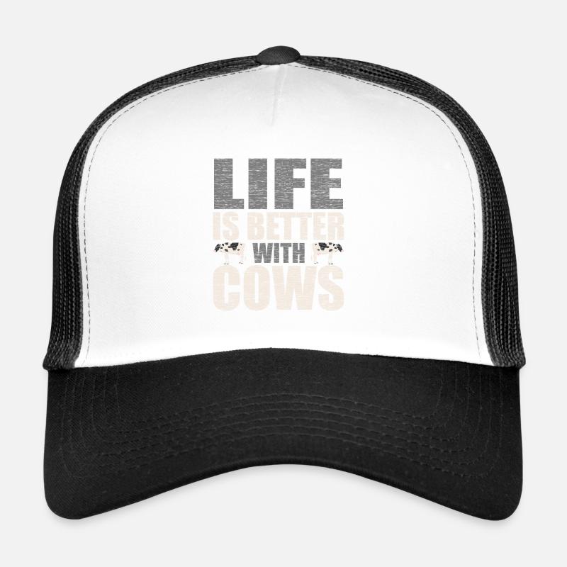 Idée cadeau vache amant vache fermier Casquette trucker 