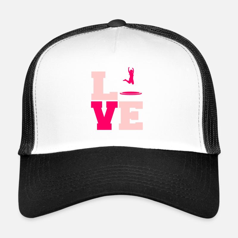 Trampolin - Trucker Cap - Weiß/Schwarz