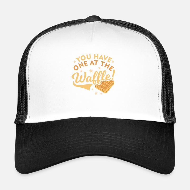 Waffel - Trucker Cap - Weiß/Schwarz