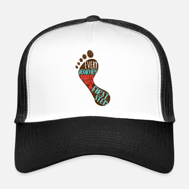 Jede Reise beginnt mit einem ersten Schritt Trucker Cap