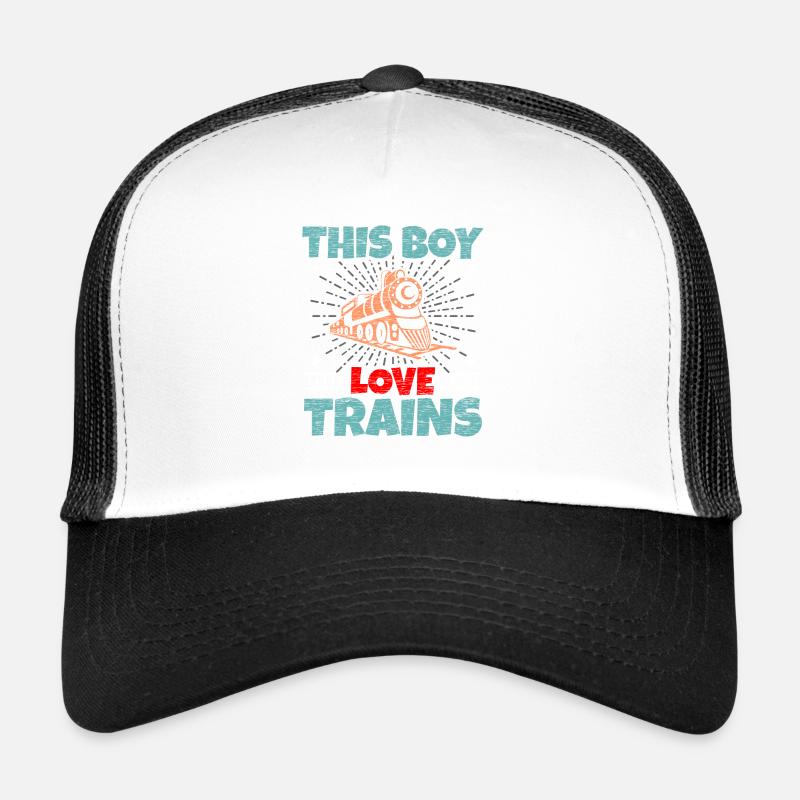 train - Trucker Cap - white/black