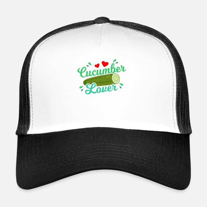Gurke - Trucker Cap - Weiß/Schwarz