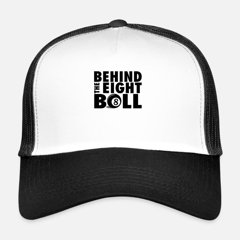 Billiard schwarze Acht Trucker Cap