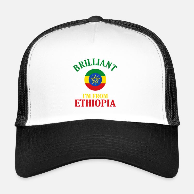 Äthiopien - Trucker Cap - Weiß/Schwarz