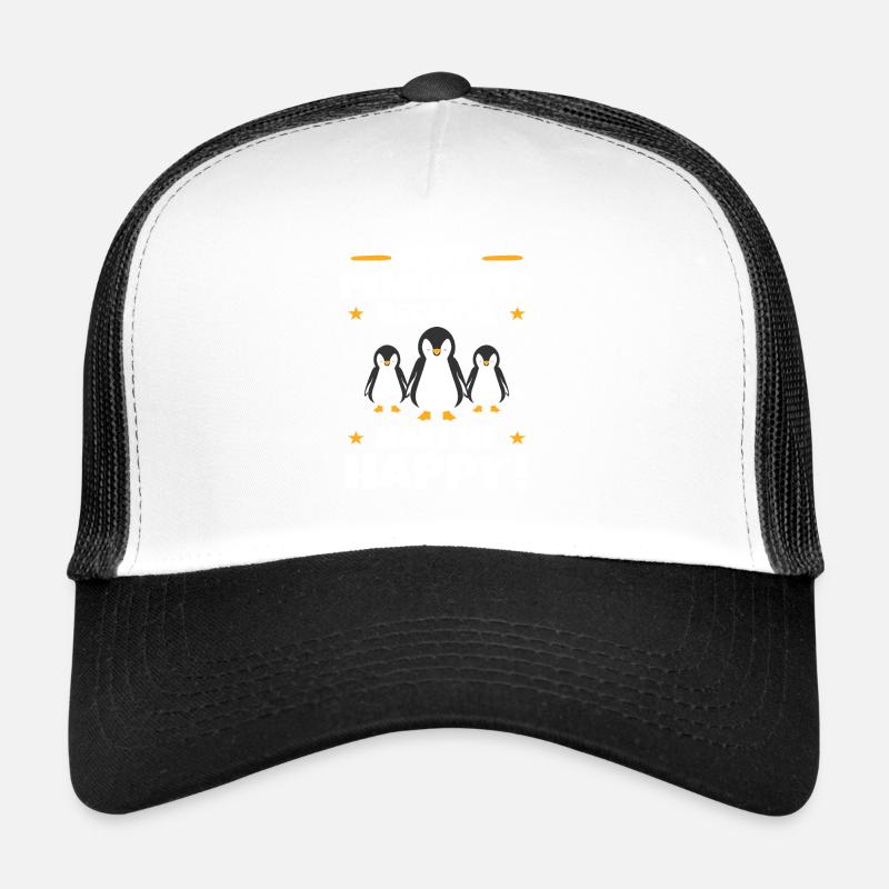 Pinguin - Trucker Cap - Weiß/Schwarz