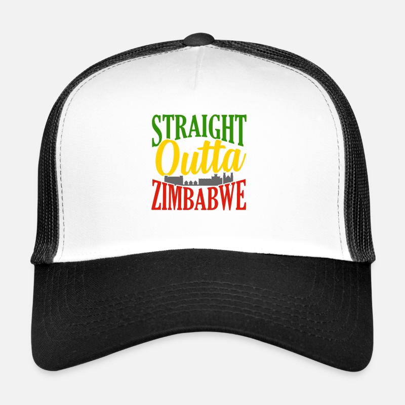 Zimbabwe - Trucker Cap - white/black