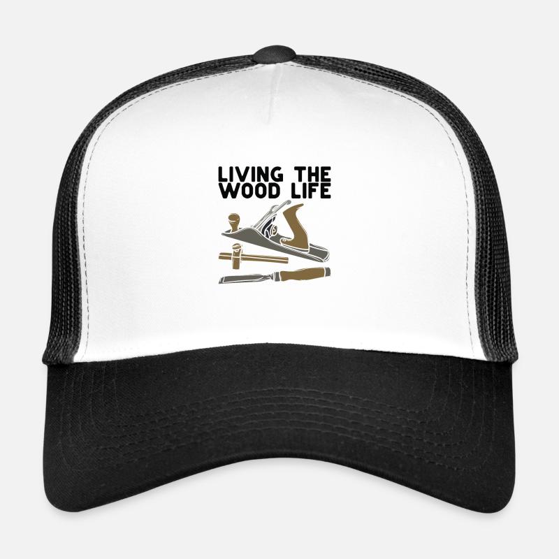 Holzarbeiter Holzverarbeitung - Trucker Cap - Weiß/Schwarz