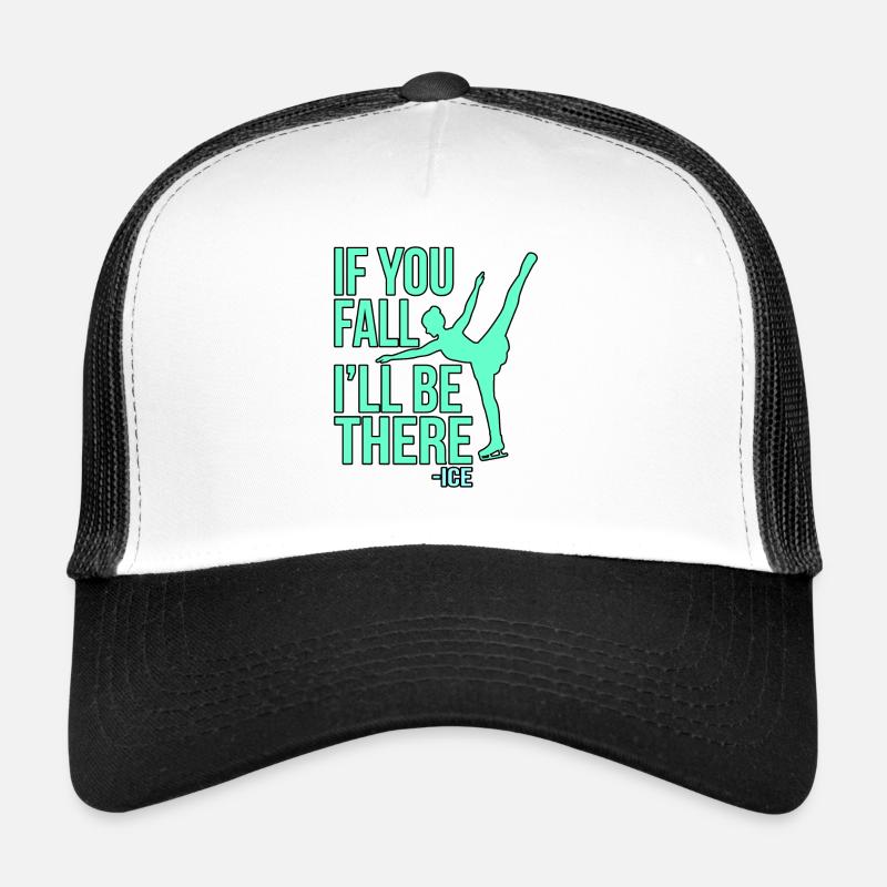Eiskunstlauf Geschenk - Trucker Cap - Weiß/Schwarz
