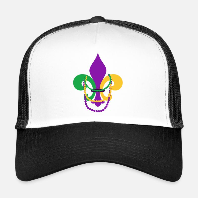 Mardi Gras Symbol Trucker Cap