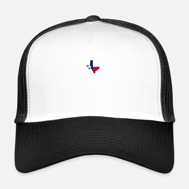 Houston - Trucker Cap - Weiß/Schwarz