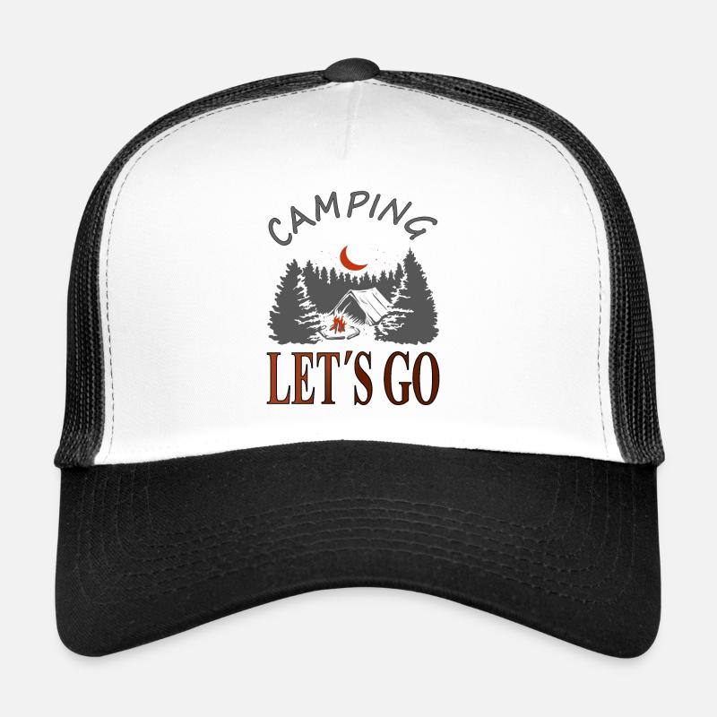 Camper Campingplatz wandern Wanderung Geschenkidee Trucker Cap