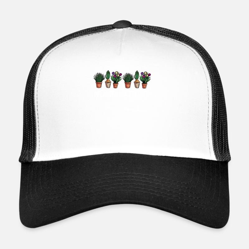 Pflanzen sind Freunde Garten - Trucker Cap - Weiß/Schwarz