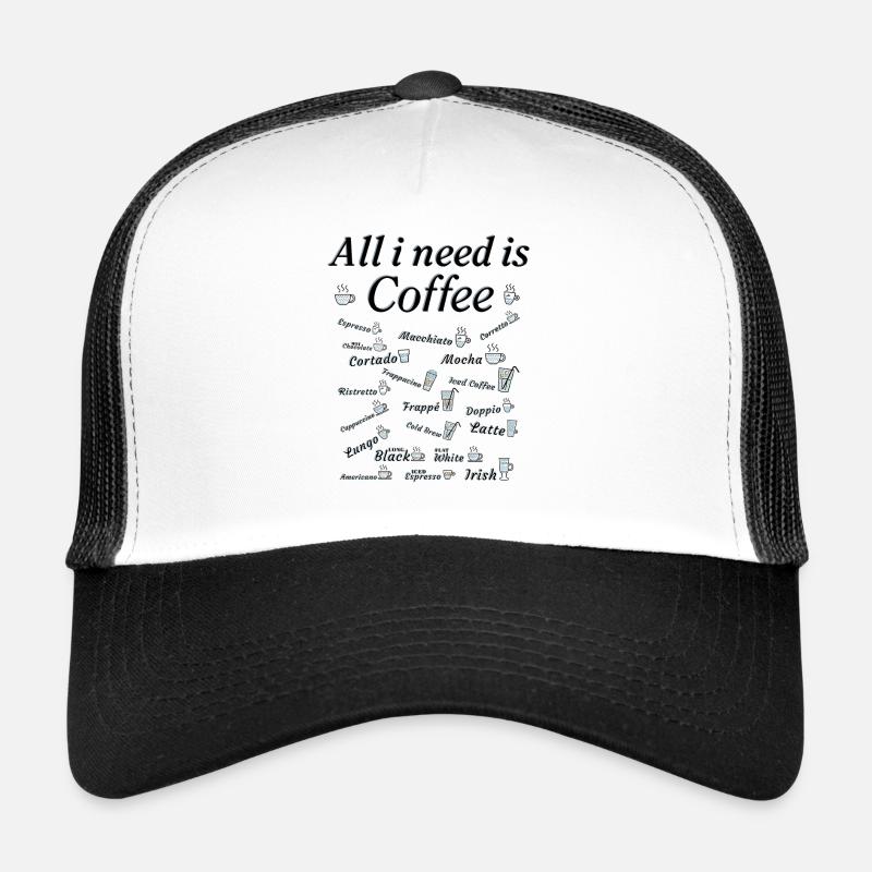 Kaffee Sammlung Kaffeetrinker Kaffeeliebhaber Trucker Cap