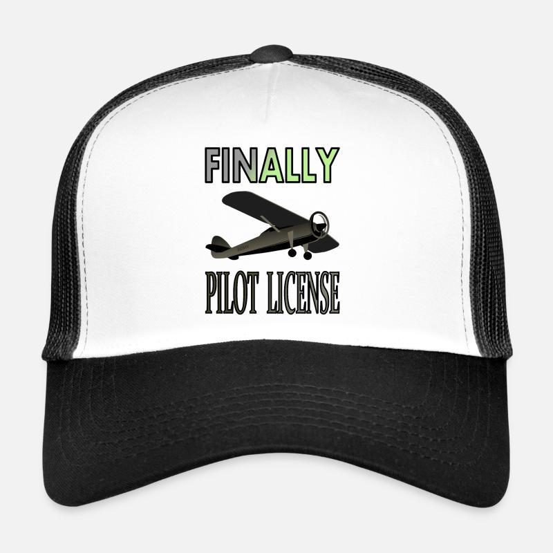Finally Flight Ticket Airplane Fly Pilot Gift Trucker Cap