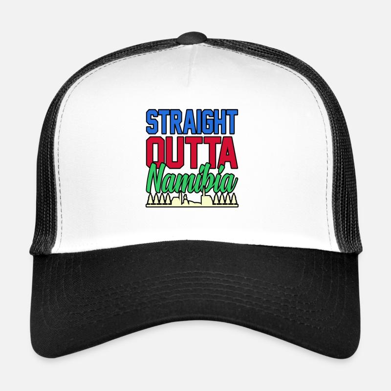 Namibia - Trucker Cap - Weiß/Schwarz