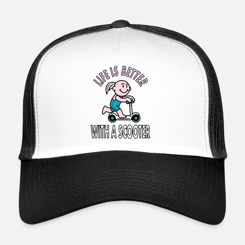 Rollerfahrer Roller fahren Moped Zweirad Geschenk Trucker Cap