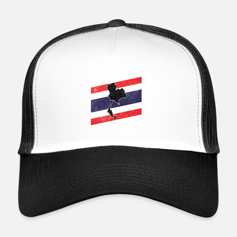 Thailand - Trucker Cap - Weiß/Schwarz
