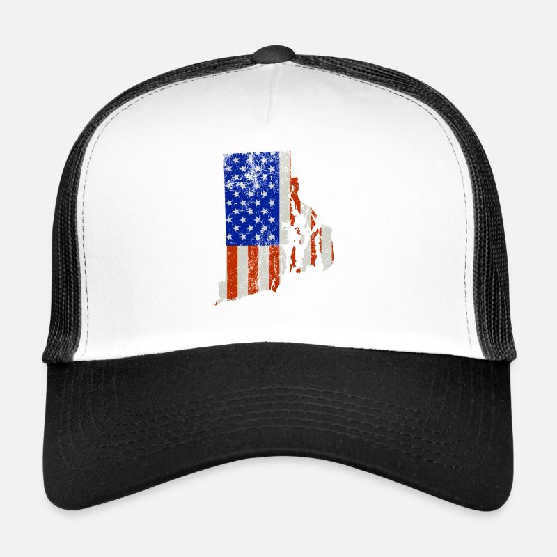 Rhode Island Home Usa flaggen geschenk Trucker Cap