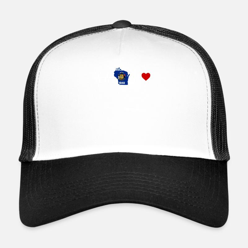Wisconsin heartbeat gift Trucker Cap