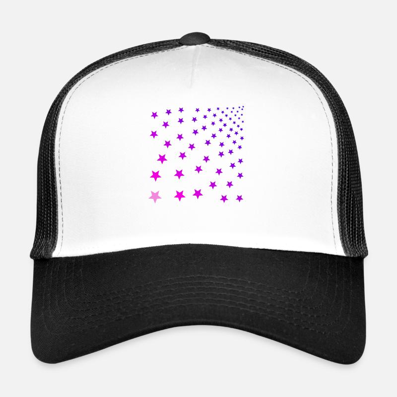 Étoile rose rose violet idée cadeau Casquette trucker 
