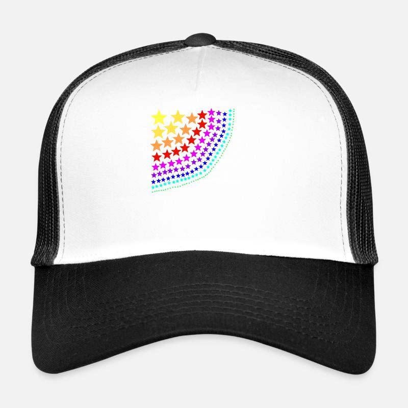Sterne bunt Regenbogen Geschenkidee Trucker Cap