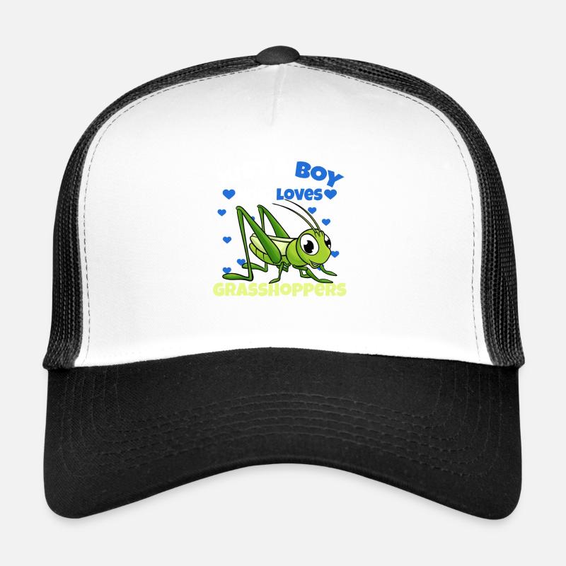 Nur ein Junge, der Grashüpfer liebt Trucker Cap