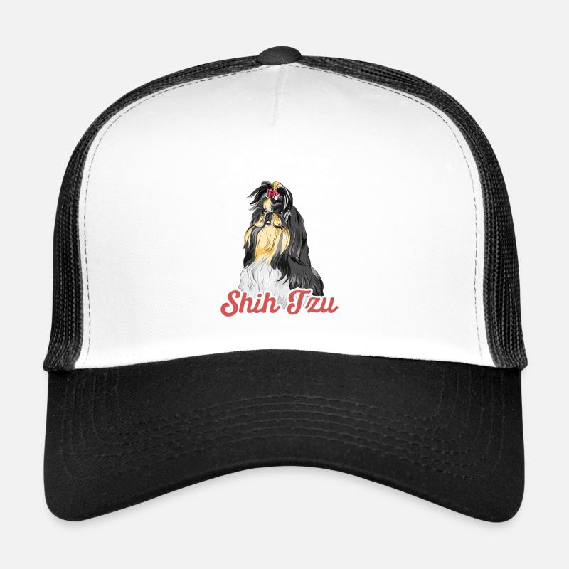 Shih Tzu - Trucker Cap - white/black