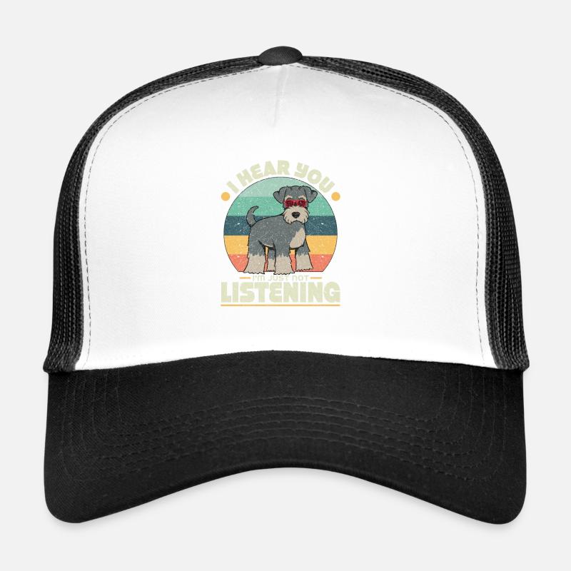 Zwergschnauzer - Trucker Cap - Weiß/Schwarz