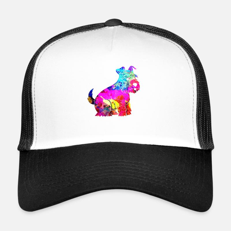 Zwergschnauzer - Trucker Cap - Weiß/Schwarz