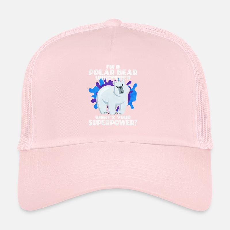 Ours blanc Casquette trucker 