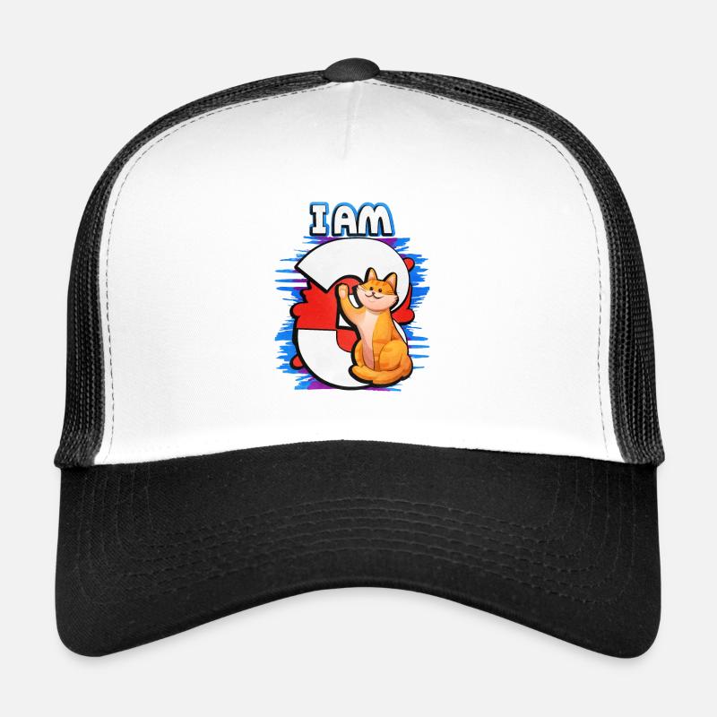 I am 3 cat Trucker Cap