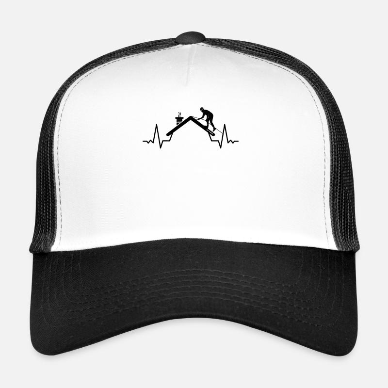 Couvreur Artisan Heartbeat Roofer Casquette trucker 