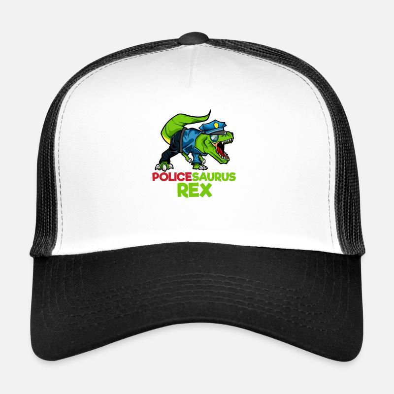 Policesaurus Rex T-Rex Police Casquette trucker 