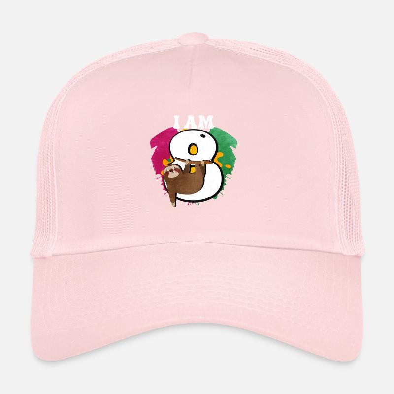 Ich Bin 8 Faultier Trucker Cap