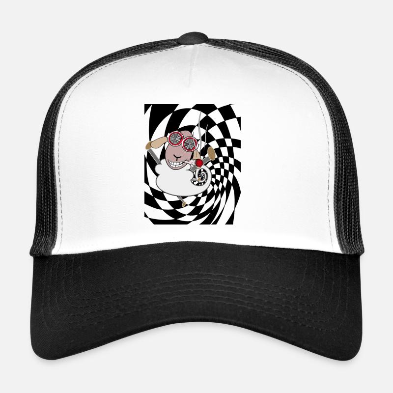 Kiffer Schaf - Trucker Cap - Weiß/Schwarz