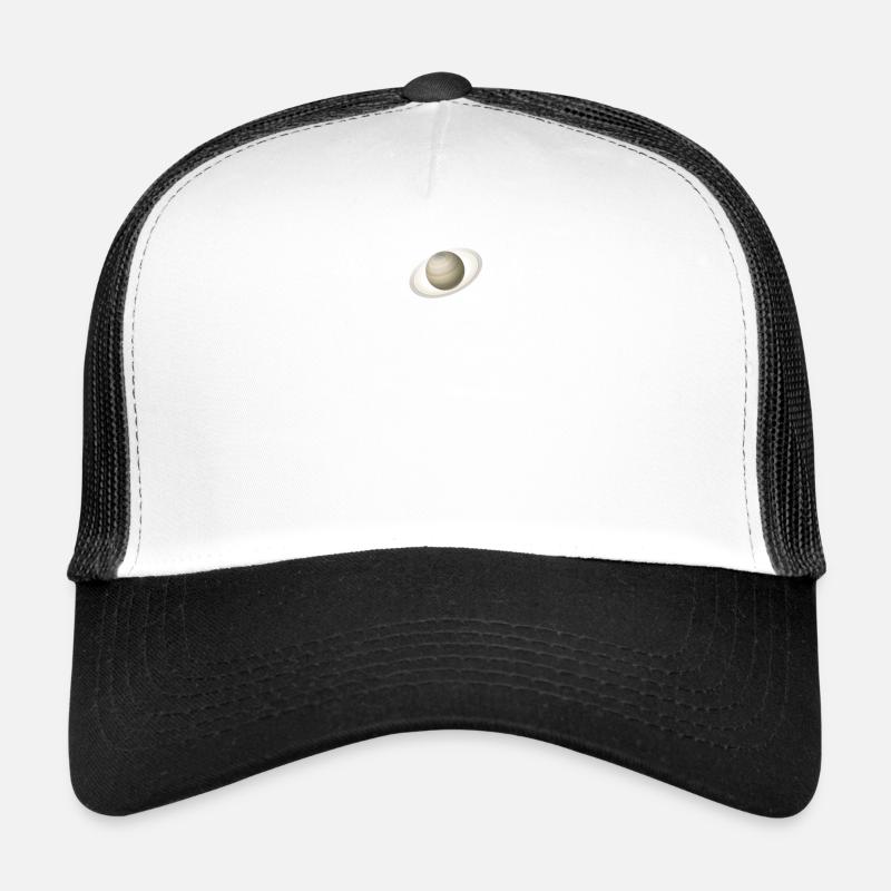 Saturne - Casquette trucker  - blanc/noir