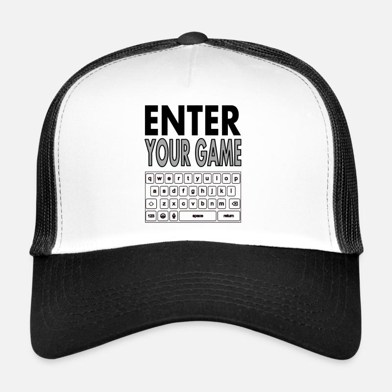 Gamer Joystick Console Jeu PC Jeux Idée cadeau Casquette trucker 
