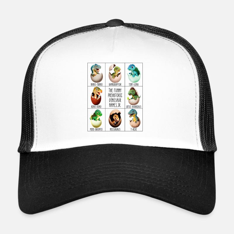 Baby dinosaur in egg - Trucker Cap - white/black