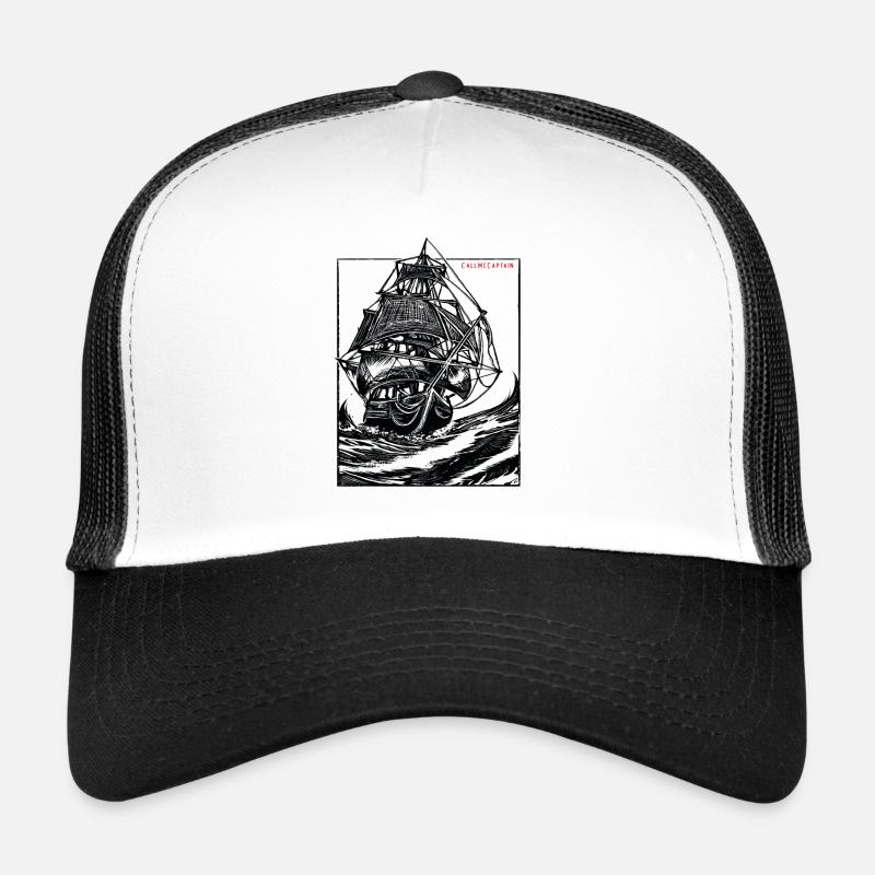 Ship on rough seas Trucker Cap