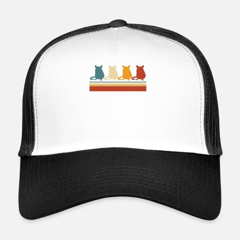 Rennmaus - Trucker Cap - Weiß/Schwarz