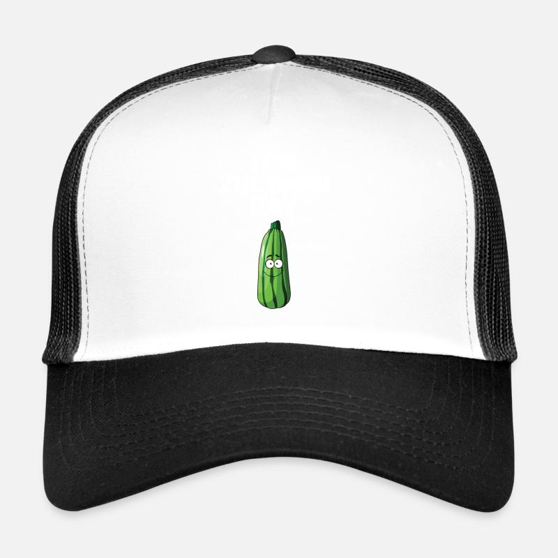 Courgette - Casquette trucker  - blanc/noir