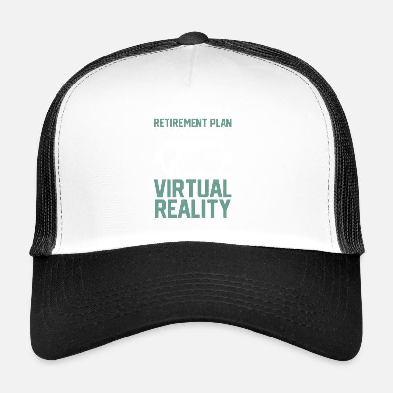 Virtual Reality VR Gift - Trucker Cap - white/black